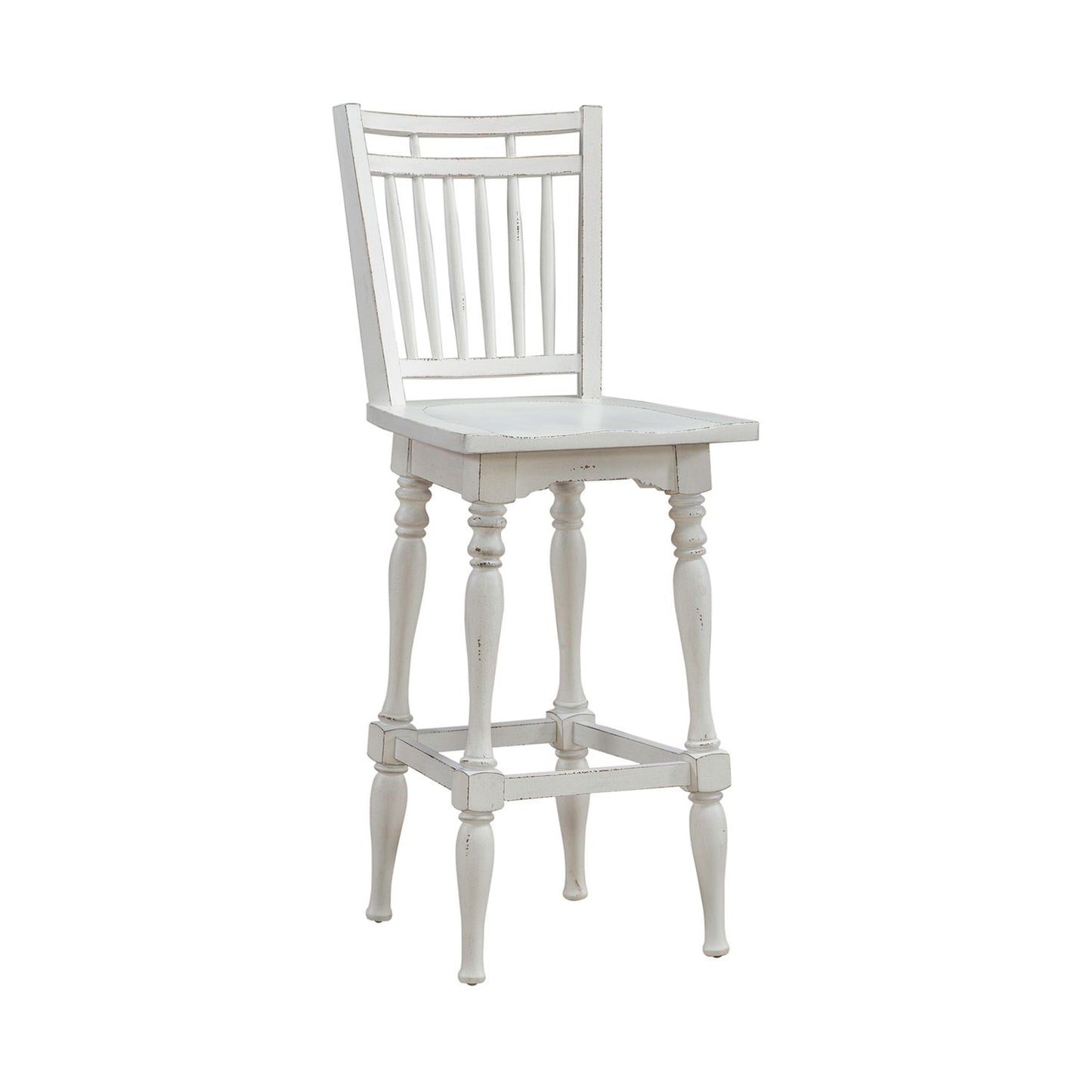 Spindle Back Swivel Barstool