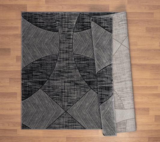 ALEXIA RUG COLLECTION (AX09) GRAY ON GRAY