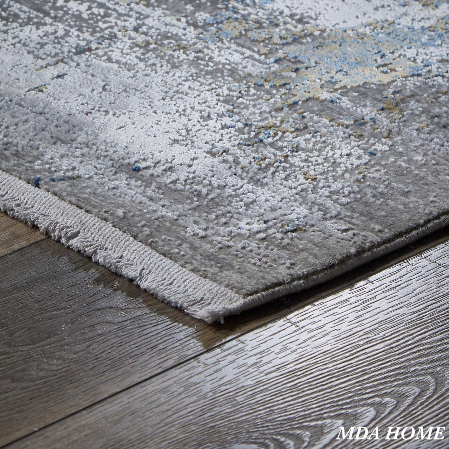 ANDROS RUG COLLECTION (AD12) (Gray, Gold, White and Blue)