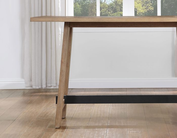 Aubrey Counter Table & Chairs, Driftwood Finish