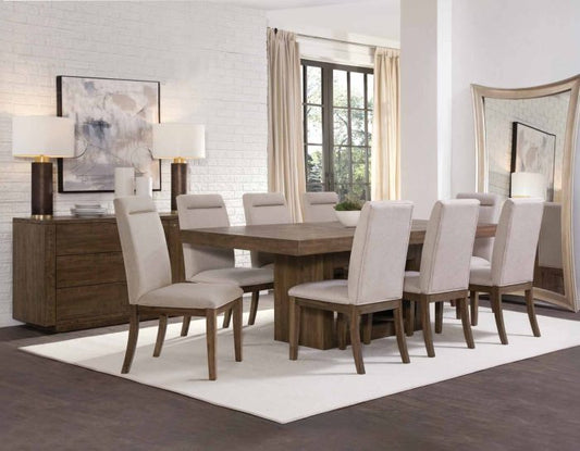 Garland Dining Set Table & Side Chairs (70 - 88-inch Table Top w/18-inch Leaf)