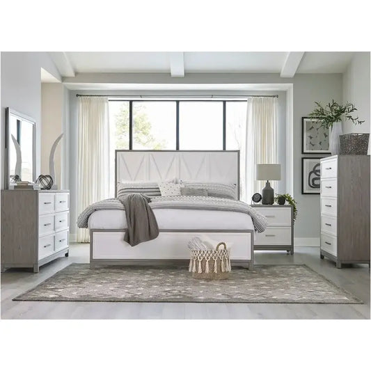 Palmetto Heights Bed, Dresser, Mirror, Chest & Nightstands