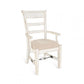 Marina White Sand Dining Table, Side Chairs & Arm Chairs