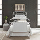 Vintage Series Metal Bed White Or Headboard Only With Nightstand