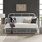 Vintage Series Twin Metal Day Bed With Optional Trundle - Antique White