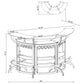 Dallas 2-shelf Curved Home Bar Smoke and Black Glass