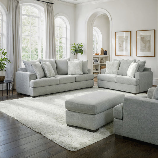 Leia Pewter Sofa & Loveseat