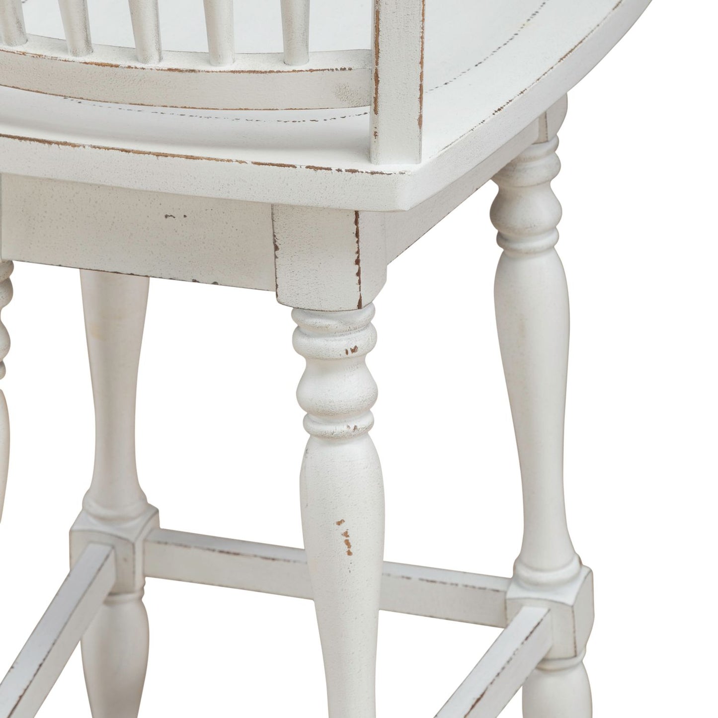 Spindle Back Swivel Barstool