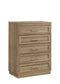 0332 Bedroom Bed-Chest-Nightstand-Dresser-Mirror