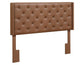 Maria Queen/Full Button-Tufted Vegan Leather Headboard