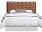 Maria Queen/Full Button-Tufted Vegan Leather Headboard