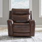 Blair Cognac Leather Dual Power Recliner