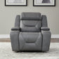 Chapman Dual Power Leather Recliner