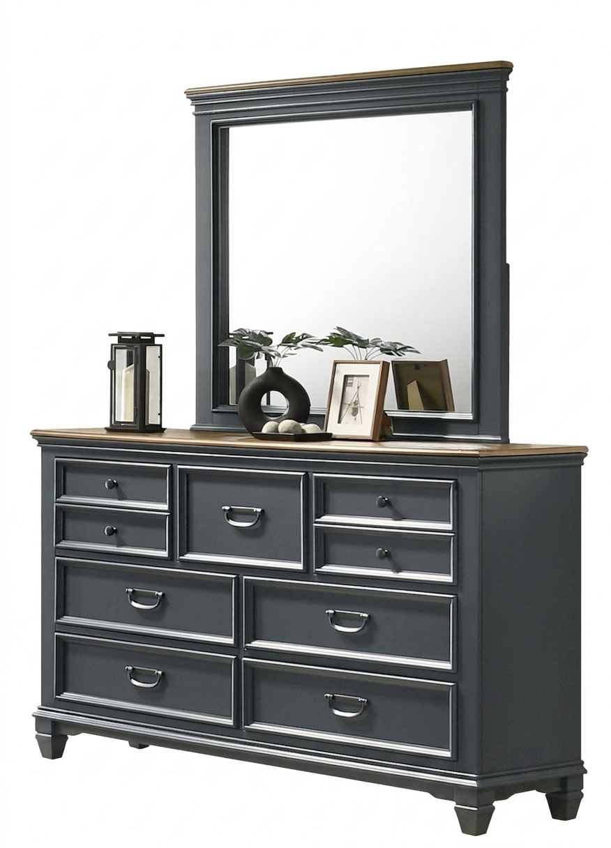 Allis Bed, Dresser, Mirror, Chest & Nightstands