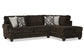 Galactic Chocolate 2pc Sectional, Swivel Chair & Ottoman
