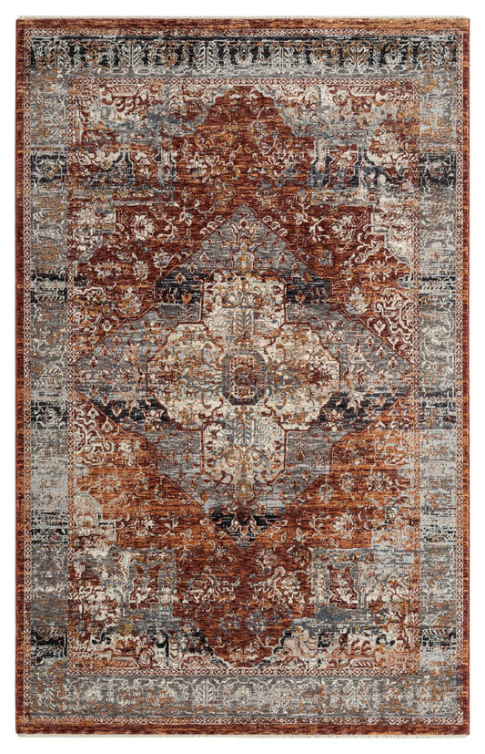 AMELIA RUG COLLECTION (AM01)  (Colors: Charcoal, Rust and Peach)