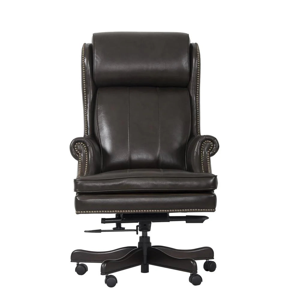 PACIFIC BROWN Leather Desk Chair