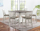 Joanna 5pc Drop-leaf Counter Set (Counter Table & Counter Chairs)
