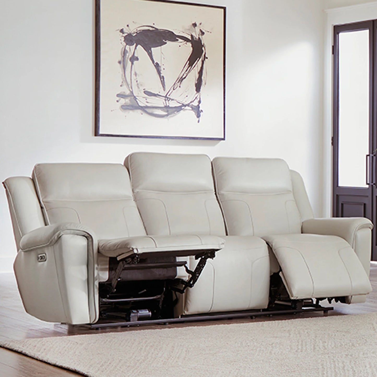 Atlantis Whisper Ivory Power Zero Gravity Sofa