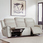 Atlantis Whisper Ivory Power Zero Gravity Sofa