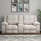 BUSTER - OPAL TAUPE MANUAL DUAL RECLINING SOFA & LOVESEAT