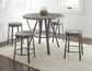 Portland 5 Piece 42-inch Round Counter Dining Set (Table & 4 Counter Stool’s)