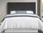 Tara Queen/Full Chevron Dark Gray Headboard