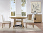 Aubrey 54″ Round Dining Table-Chairs-Driftwood