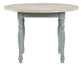 Darcy 42″ Round Dining Table & Chairs, Mint Green and Washed Linen Finish