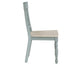 Darcy 42″ Round Dining Table & Chairs, Mint Green and Washed Linen Finish