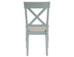 Darcy 42″ Round Dining Table & Chairs, Mint Green and Washed Linen Finish