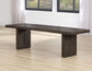 Evan 78-96-inch Table with Green Velvet Chairs