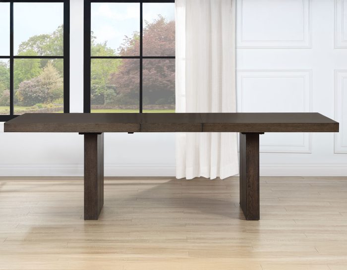Evan 78-96-inch Table with Green Velvet Chairs