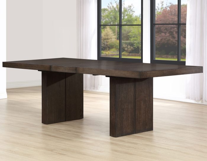 Evan 78-96-inch Table with Green Velvet Chairs