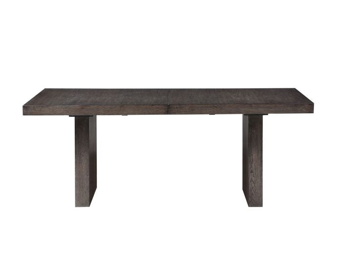 Evan 78-96-inch Table with Green Velvet Chairs