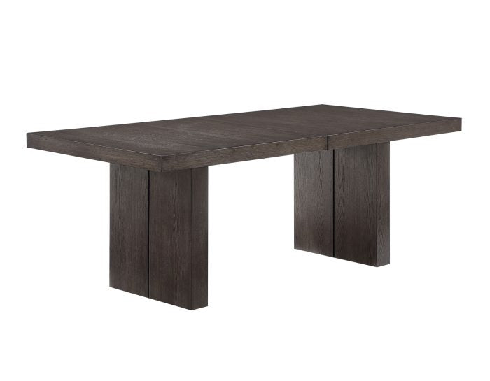 Evan 78-96-inch Table with Green Velvet Chairs