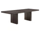 Evan 78-96-inch Table with Green Velvet Chairs