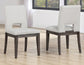 Evan 78-96-inch Dining with Eggshell Linen-Look Side Chairs