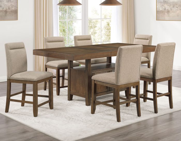 Garland Counter Dining Table & Chairs (60-80" Counter Table with 20" Leaf)
