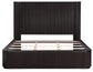 Henry Reeded Queen Bed-King Bed-Chest-Nightstand-Dresser-Mirror Espresso Finish
