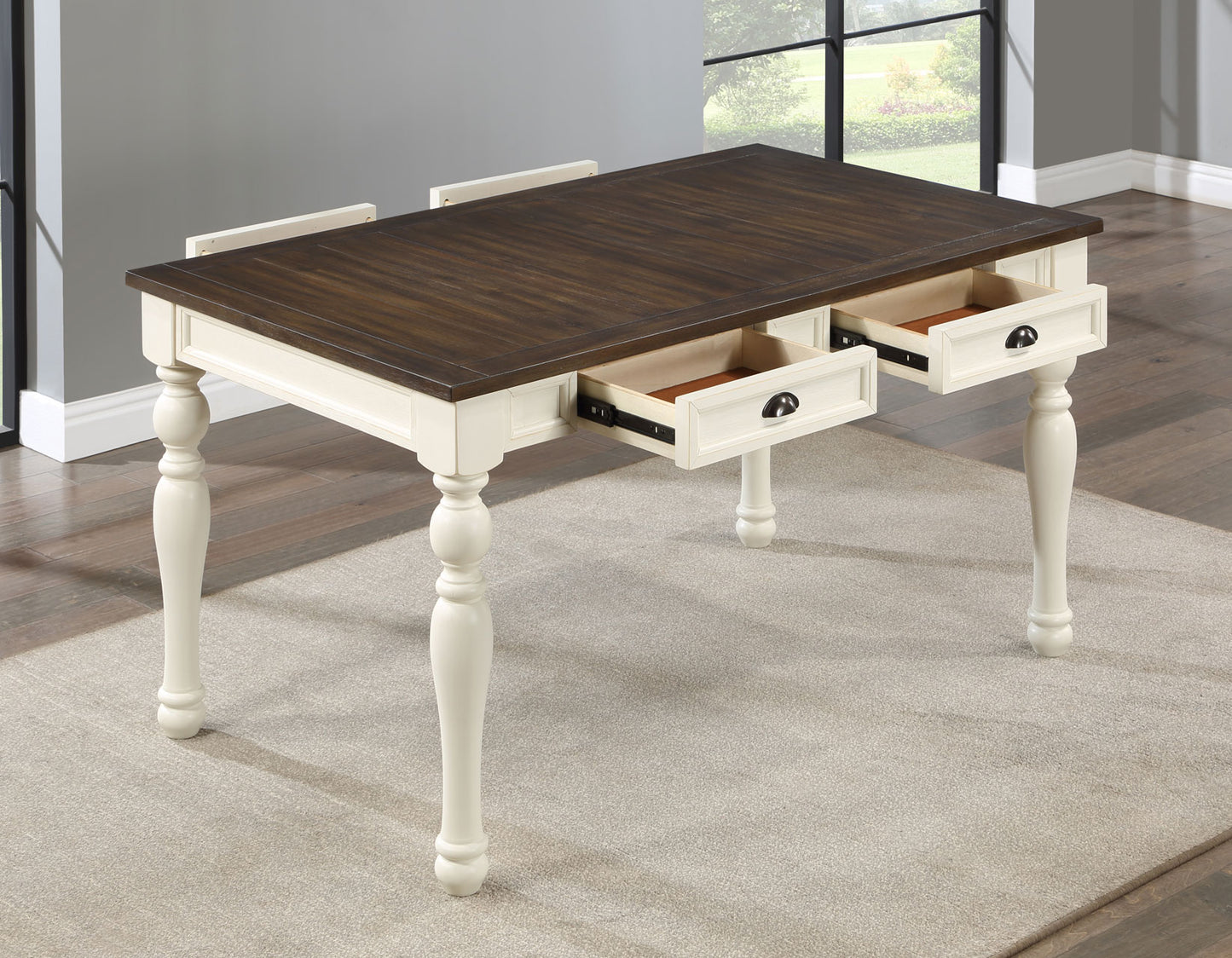 Joanna 6-Piece Dining Set (Table, Bench & 4 Side Chairs)