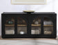 Magnolia Cathedral Doored Server/TV Stand, Black