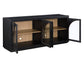 Magnolia Cathedral Doored Server/TV Stand, Black