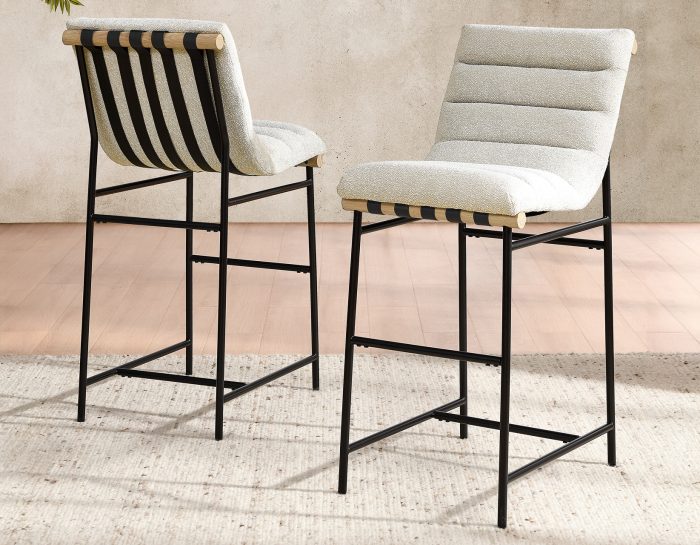 Nicco 30"-inch Eggshell Bar Chair