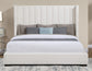 Pearson King Bed, Cream Velvet