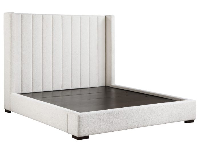 Pearson King Bed, Cream Velvet