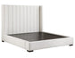 Pearson King Bed, Cream Velvet