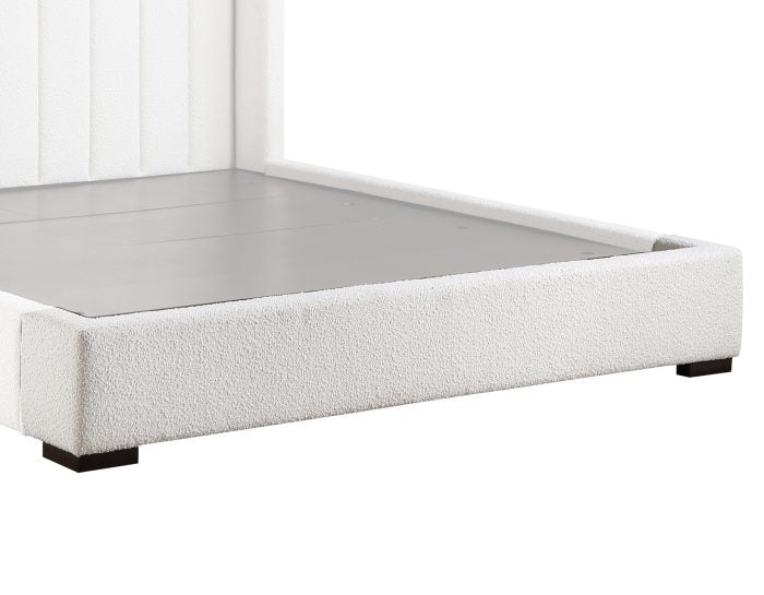 Pearson King Bed, Cream Velvet
