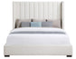 Pearson King Bed, Cream Velvet