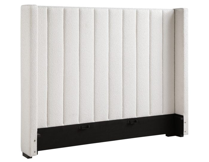 Pearson King Bed, Cream Velvet